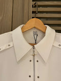 Riolio  American Style High Street Niche Metal Shirt Male Loose Lapel Collar Zipper Solid Color Casual Short Sleeved All-match Shirt