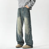 Riolio Men Baggy Vintage Wide Leg Jeans Male Designer Spring Autumn Casual Denim Pants Fashion Straight Leg High Street Denim Trousers