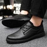 Riolio Leather Casual Shoes for Men Leather Loafers Shoes Comfortable Anti-Slip Outdoor Slip on Sneakers Zapatos De Vestir Hombre