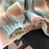 Riolio  autumn and winter street fashion pullover sweater for men and women couple lazy style loose retro casual knitted top y2k