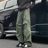 Riolio  Y2K Big Pocket Men's Cargo Pants Japanese New Harajuku Loose Straight Wide Leg Trousers Baggy Pants Man Hip Hop Sweatpants