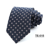 Riolio  Wholesale 8CM Men's Necktie Classic Ties For Man Wedding Business Party Polyester Dots Stripes Floral Jacquard Ascot Accessories
