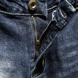 Riolio  Fashion Ripped Men's Slim Jeans Streetwear Trendy Korean Beggar Holes Pants Autumn Stretch Personality Casual Denim Trousers