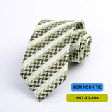 Riolio  Polyester 8cm Striped Dots Men's Tie Suitable For Wedding Parties Work Black Blue Navy Colors Necktie