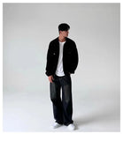 Riolio  New Japanese Fashion Men Cardigan Jackets Light Luxury Knitted Button-down Long Sleeve Sweater Coat Premium Solid Color Knitwear