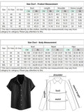 Riolio Striped Shirt for Men Cotton Short Sleeves Button Blouses Casual Turn-down Collar Shirt Summer Streetwear Overshirts Tops