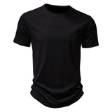 Riolio 100% Cotton Men's T-shirt O-neck Casual Soft Fashion Solid Color T-shirt for Men New Summer Short Sleeve Tops Tees Men