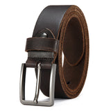 Genuine  For Men's High Quality Jeans Cowskin Casual Belts Business Cowboy Waistband Male Fashion Designer