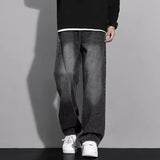 Riolio  Jeans for men spring and autumn new styles loose and versatile straight leg pants trendy for men wide leg pants for men