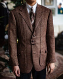 Riolio  New Men's Suit Jacket Fashion Coat Custom Made Two Buttons Business Wear Wedding Groom