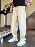Riolio  New Spring and Autumn Men's Loose Solid Straight Trousers Fashion Trendy Casual Versatile Curved Blade Pants