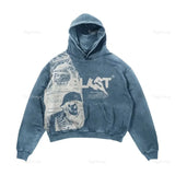 Riolio Harajuku Cartoon Print Hoodies Sweatshirt Oversized Tops Hoodie Streetwear Goth Tracksuit Men Popular Y2k Clothes Men Clothing