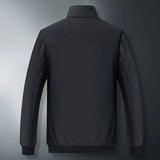 Riolio Plus Size 8XL Spring Autumn Men Business Jackets Solid Mens Thin Jackets Coats Casual Men's Outerwear Male Coat Bomber Jacket