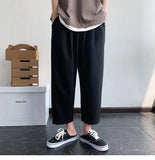 Riolio  Casual Loose Straight Wide Leg Pants Solid Color Simplicity Thin Spring Summer Fashion Comfortable Sports Men's Clothing