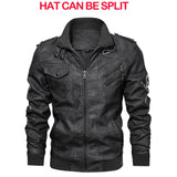 Riolio New Men's Leather Jackets Autumn Casual Motorcycle PU Jacket Biker Leather Coats Brand Clothing EU Size