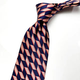 Riolio  New Luxury Silk Neckties Plaid Diamond Pattern Neck Ties For Men 10CM Casual Gray Green Soft Tie Groom Wedding Accessories