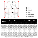 Riolio Pink Solid Rayon Polyester Suit Vest for Men Formal Wedding Business Red Black Blazer Waistcoat Men Clothing