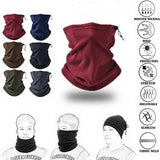 Riolio Men Women Winter Warm Hiking Scarf Camping Cycle Polar Fleece Outdoor Gaiter Warmer Neck Tube Soft Headwear Hooded Bib