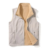 Riolio  Winter Men;s Vests Fashion Fleece Warm Waistcoats Casual Outwear Thermal Softshell Vests Man Sleeveless Jacket Clothing