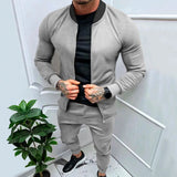 Riolio  Men's Fitness Sports Style Outdoor Casual Zipper Set In Stock