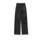 Riolio Men Cargo Pants Ribbon Hip Hop Jogging Pants Male Casual Streetwear Harem Trousers Pockets New Elastic Waist Woman Sweatpants