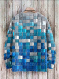 Riolio Vintage Geometry Art Print Casual Knit Pullover Sweater Women For Men Sweater