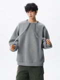 Riolio  hoodie Men Solid Color Round Neck Sweatshirt Long Sleeve Pullover Soft Comfortable Crewneck Sweatshirt For Autumn Casual Wear