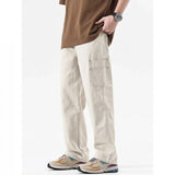 Riolio American High Street Work Pants Spring Autumn New Men's Trousers Straight Japanese Fashion Trend Retro Casual Work Pants Chic