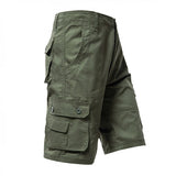 Riolio Men's Cargo Shorts Big Size Sports Knee Shorts Classic Short Pants Streetwear Hip Hop Straight Loose Pants