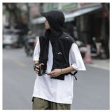 Riolio Vintage Tactical Outdoor Function ket f Body ort Zipper Vest Men's Loose Fit Summer Casual  Color