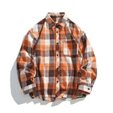 Riolio Plaid Casual Men's Shirts Clothing Men Shirt Long Sleeve Social Men's Casual Shirts Top Cool Things 5XL Big Size Autumn New