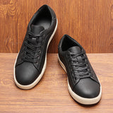 Riolio 40-46 Men Casual Shoes Brand 2024 Fashion Comfortable Leather Shoes Men