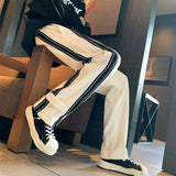Riolio  Autumn Winter Elegant Casual Pants for Men American Street Style Fashion Loose Fit Straight Leg Men Clothing