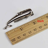 Riolio  Jewelry Cute Beard Tie Clip Gentlemen Classy Necktie Bar Clasp Clip Pin Anchors Fishhook Feather Shape Multi-functional Clamp