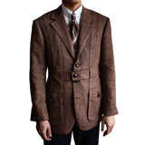 Riolio  New Men's Suit Jacket Fashion Coat Custom Made Two Buttons Business Wear Wedding Groom