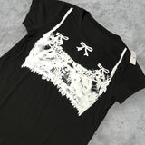 Riolio Harajuku Vintage Punk Gothic Strap Print Graphic T Shirts Gothic Y2k Tops Oversized T Shirt Pro Choice Streetwear Men Clothing