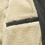 Riolio Men Winter Autumn Jacket Denim Inner Fleece Thicken Winter Jeans Jacket Coat Men's Turn-down Velvet Jacket Mens Fur Parkas