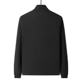 Riolio Mens Bomber Zipper Jacket Slim Business Jackets Male Outwear Spring Autumn Casual Jackets Solid Color Stand Collar Male Coats