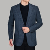 Riolio  Men's Casual Velvet Suit Slim Fit Single Button Coat Autumn Winter New Style Vintage Korean Version Breathable Machine Washable