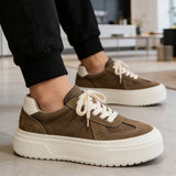 Riolio  Spring New Men's Leather German Trainers | Platform Non-Slip Wear-Resistant Casual Athletic Skate Shoes