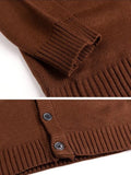 Riolio Cardigan Men Solid All-match Cozy Leisure V-neck Gentle Autumn Trendy Simple Classic Streetwear Daily Korean Style Knitwear Chic