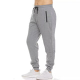 Riolio New Sweatpants Side Zipper Pockets Men Joggers Track Pants Elastic Waist Sport Casual Trousers Baggy Fitness Gym Clothing