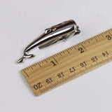 Riolio  Jewelry Cute Beard Tie Clip Gentlemen Classy Necktie Bar Clasp Clip Pin Anchors Fishhook Feather Shape Multi-functional Clamp