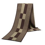 Riolio  Men Scarf For Man Winter Copy Cashmere Shawl Luxury Brand Scarf Soft Keep Warm Outdoor Grey Knit Neckerchief Men Shawl Wrap Gift