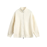 Riolio New Korean Fashion Men Cardigan Jacket Light Luxury Trendy Turtleneck Knit Zip-up Long Sleeve Sweater Coat High Quality Knitwear