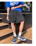 Riolio Mens Summer Cargo Shorts Multi Pocket Casual Outdoor Sports Workwear Lightweight Comfortable Hiking Shorts Trendy Fashion