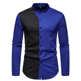 Riolio Luxury Clothes Men Blusas Estampadas Dress Shirt Patchwork Color Wedding Party Social Festival Hombre Steampunk Gentleman Shirts