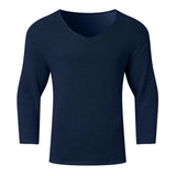 Riolio  Retro Solid V-Neck Loose Knitted Sweater