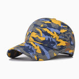 Riolio  Streetwear Camouflage Baseball Cap for Men and Women Unisex Cotton Duckbill Hat Plain Fashion for Outdoor Sunshade Sport Hiking