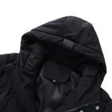 Riolio Male Green Warm Parkas High Quality Men's Long Down Jackets Winter Coats Chaquetas Hooded Casual Winter Parkas Coats Size 4XL